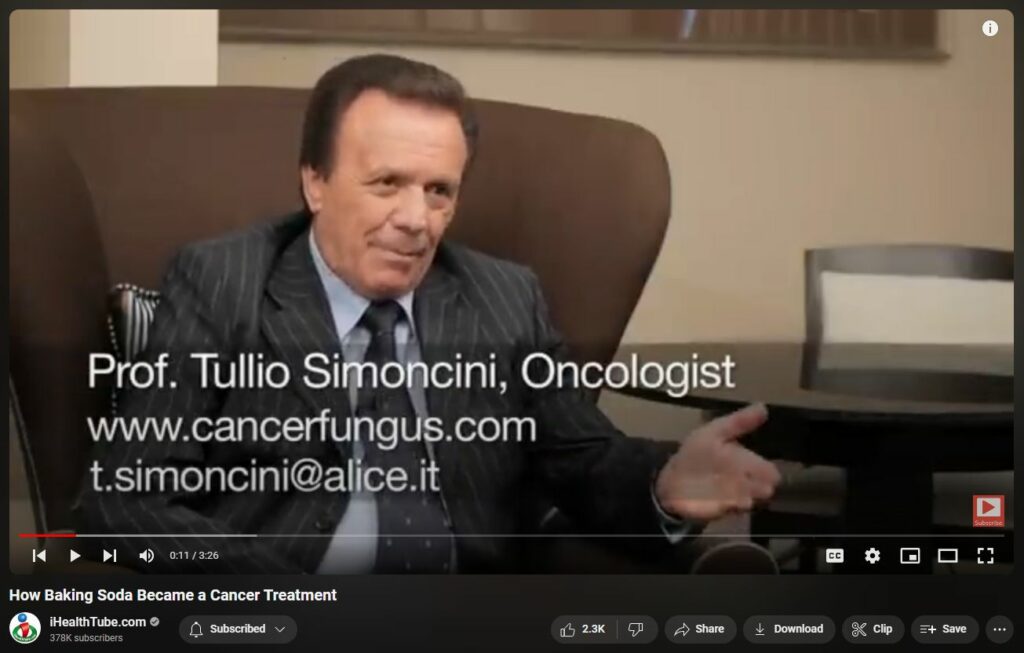 Dr Tullio Simoncini - Cancer as Fungus? - Baking soda as Cure?