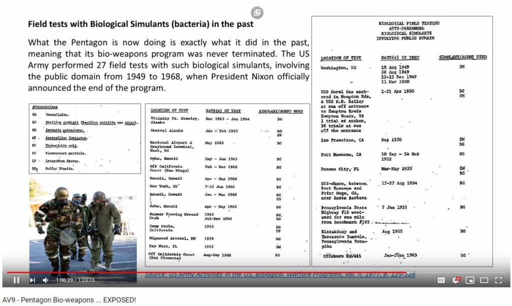 Mil Field Tests Biowar On You